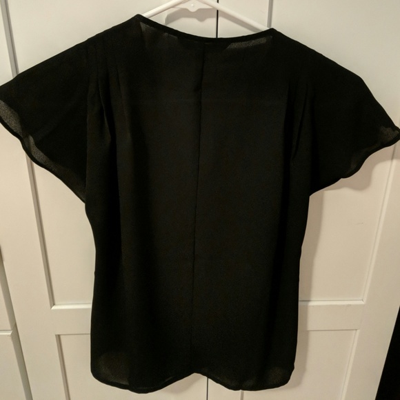 NWT Banana Republic Pleated Wrap Top - Picture 6 of 8